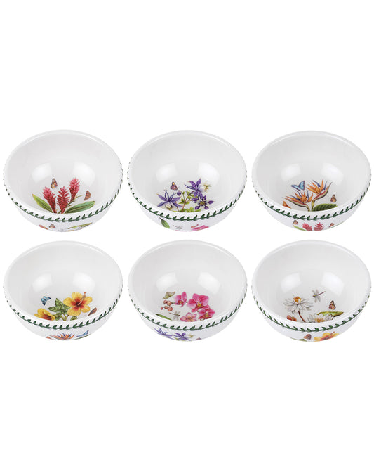 Portmeirion Exotic Botanic Garden 5.5 Inch Fruit Salad Bowls Set of 6