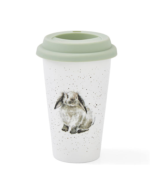 Royal Worcester Wrendale Designs Rabbit Travel Mug