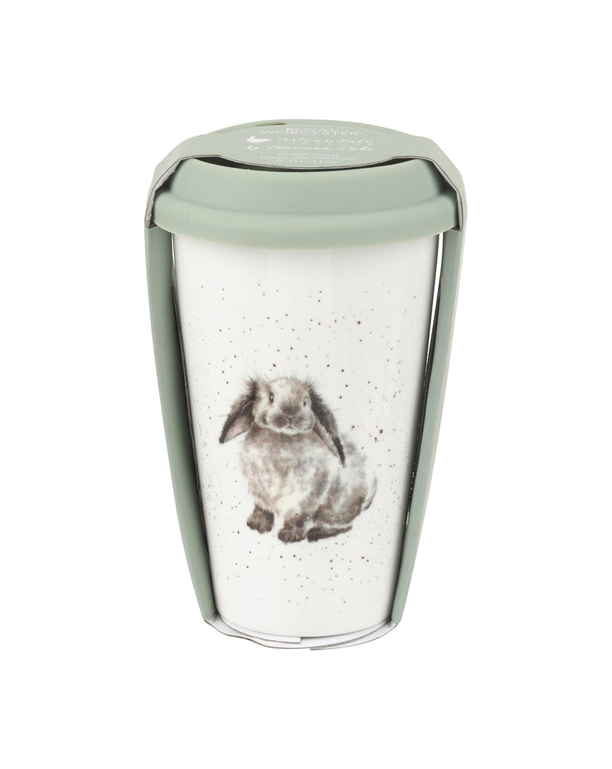 Royal Worcester Wrendale Designs Rabbit Travel Mug