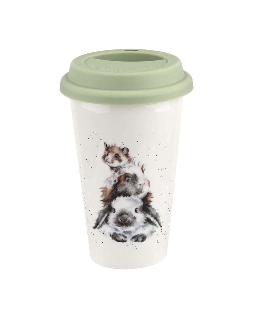 Royal Worcester Wrendale Designs Piggy Travel Mug