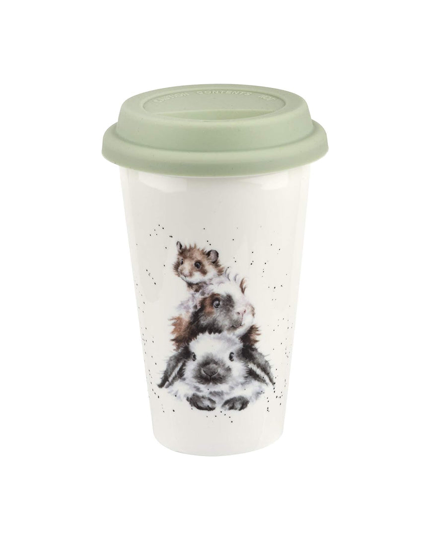 Royal Worcester Wrendale Designs Piggy Travel Mug